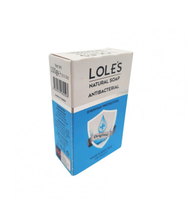 Jabón antibacterial original Loles (100g / 3.5 oz)