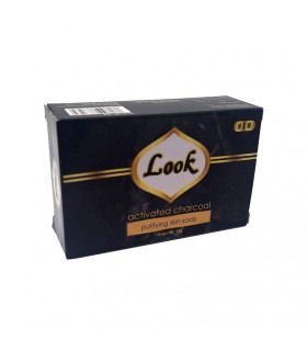 Jabón de tocador de carbón activado Look (75 g / 2.65 oz)